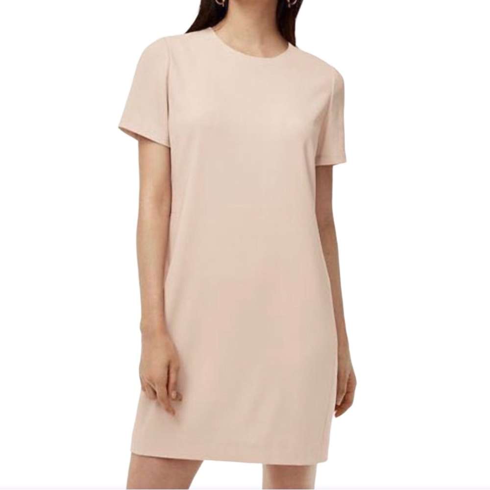 Aritzia Babaton Patricio Light Pink Crepe T Shirt Formal Dress 2